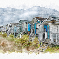 Buy canvas prints of Beach Huts by John Edwards