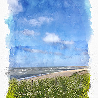Buy canvas prints of Old Hunstanton beach, Norfolk by John Edwards