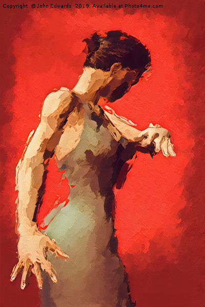 Sensual Flamenco Performance Picture Board by John Edwards