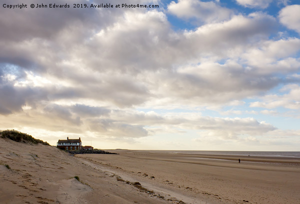 Brancaster Beach Picture Board by John Edwards