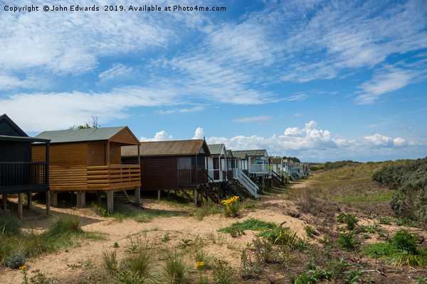 Beach Huts, Old Hunstanton Picture Board by John Edwards