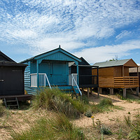 Buy canvas prints of Five Huts at Old Hunstanton by John Edwards