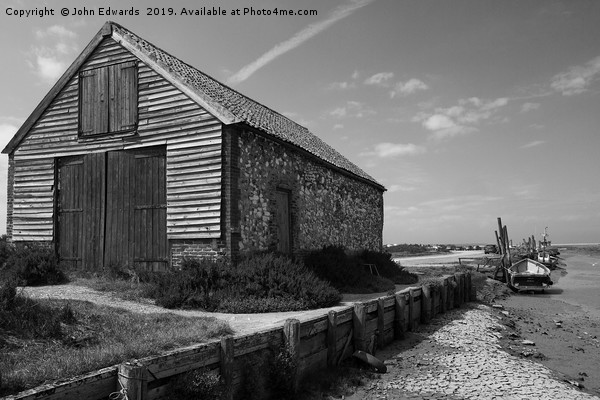 The Coal Barn, Thornham Picture Board by John Edwards