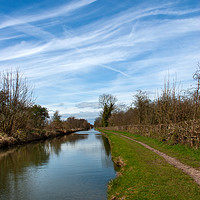 Buy canvas prints of The Birmingham and Fazeley Canal by John Edwards
