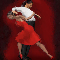 Buy canvas prints of Graceful Pasodoble Dance by John Edwards