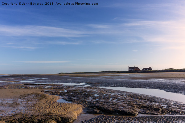 Secluded Shoreline at Brancaster Picture Board by John Edwards