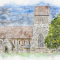 Buy canvas prints of Serene St Lawrence Church by John Edwards