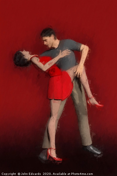 Rhythmic Romance Picture Board by John Edwards