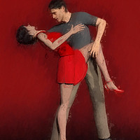 Buy canvas prints of Rhythmic Romance by John Edwards