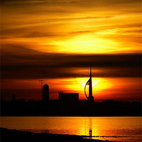 Buy canvas prints of Spinnaker Tower Portsmouth Sunset by Sharpimage NET