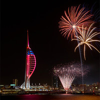 Buy canvas prints of Spinnaker Tower Fireworks by Sharpimage NET