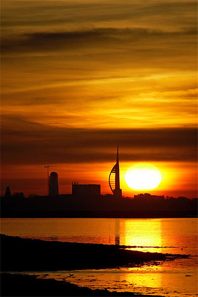 Spinnaker Tower Sunset Acrylic by Sharpimage NET