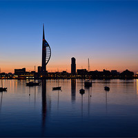Buy canvas prints of Spinnaker Tower Dawn by Sharpimage NET
