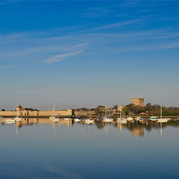 Buy canvas prints of Portchester Castle Reflections by Sharpimage NET