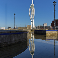 Buy canvas prints of Spinnaker Tower Reflection by Sharpimage NET