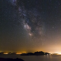 Buy canvas prints of Milky Way over Mallorca by Sharpimage NET