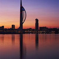 Buy canvas prints of Spinnaker Tower Dawn by Sharpimage NET