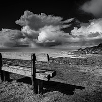 Buy canvas prints of Storm over Lundy Island by Steve Walsh