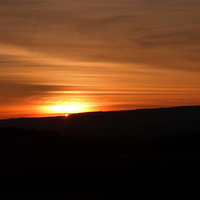 Buy canvas prints of  Brecon Beacons sunset by Reuben Allfree