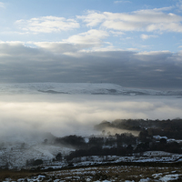 Buy canvas prints of  Winter Hill.  by Dave Staton