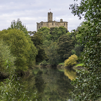 Buy canvas prints of  Warkworth Reflections. by Dave Staton