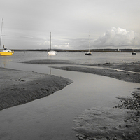 Buy canvas prints of  Keyhaven Spit by Simon Mills