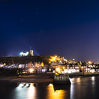 Buy canvas prints of Winter Evening at Whitby Yorkshire by David Irving