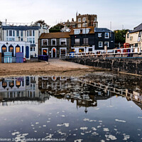 Buy canvas prints of Reflection of Dickens House Museum by Alan Glicksman