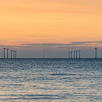 Buy canvas prints of A north sea wind farm. by Alan Glicksman