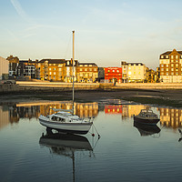 Buy canvas prints of Boats in Margate harbour by Alan Glicksman
