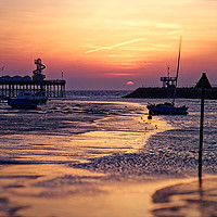 Buy canvas prints of       Herne bay harbour and pier.                  by Alan Glicksman