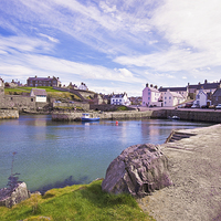 Buy canvas prints of Peaceful Portsoy by Andy Martin