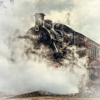 Buy canvas prints of Steam Train by David Smith