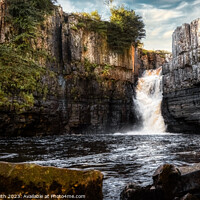 Buy canvas prints of High Force waterfall by David Smith