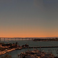 Buy canvas prints of  Dusk in the Bay by David Smith