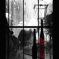 Buy canvas prints of train through a rainy window by David Smith