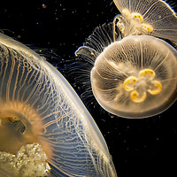 Buy canvas prints of Jellyfish longbeach aquarium by David Smith