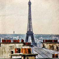 Buy canvas prints of The Roofs Of Paris by David Smith