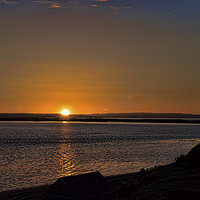 Buy canvas prints of Holy Island Sunset by David Smith