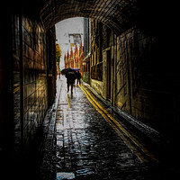 Buy canvas prints of Eastend In The Rain by David Smith