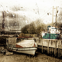 Buy canvas prints of Rainy Day At The Bridge by David Smith