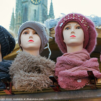 Buy canvas prints of Hats And Scarves by David Smith