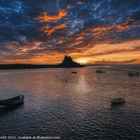Buy canvas prints of Holy Island and Lindisfarne Castle  by David Smith