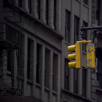 Buy canvas prints of Traffic Light of New York by Eamon Fitzpatrick