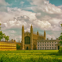 Buy canvas prints of A Summer's Day At Kings College,Cambridge by Andrew David Photography 