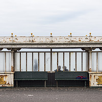 Buy canvas prints of Grey day, Hove seafront by Nigel Higson