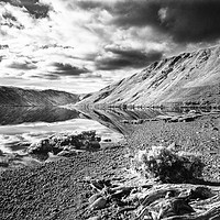 Buy canvas prints of Storm clouds build over Loch Muick by Nigel Higson