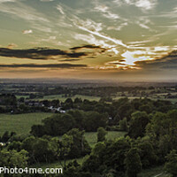 Buy canvas prints of Sunset over Poynings and Fulking by Nigel Higson