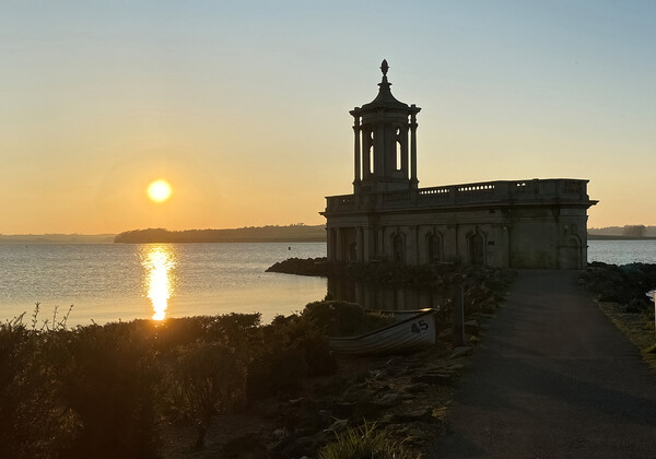 Heavenly Sunset at Normanton Church Picture Board by Stephen Ward