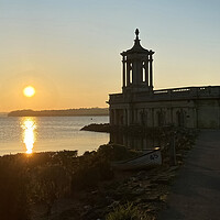 Buy canvas prints of Heavenly Sunset at Normanton Church by Stephen Ward